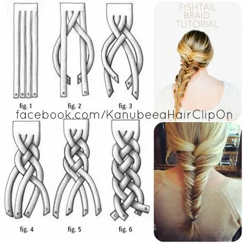 Pasos para una trenza! (: | BRAIDINGS ♥ | Pinterest | Fishtail ... Pasos para una trenza! (: | BRAIDINGS ♥ | Pinterest | Fishtail ...
