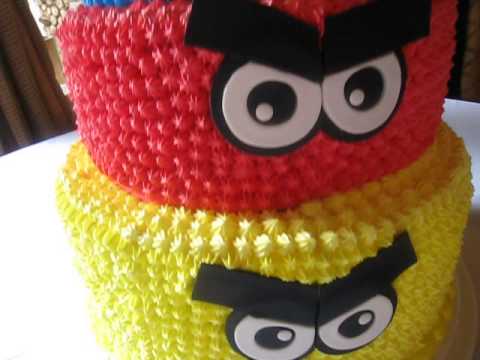 Pastel de Angry Bird - YouTube
