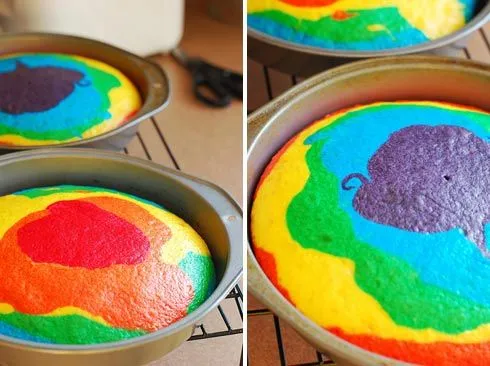 Pastel Arco Iris | Solountip.