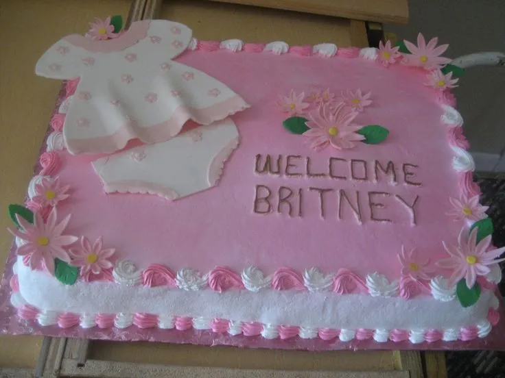 Pastel para baby shower de nina. | Baby Shower Cakes | Pinterest ...