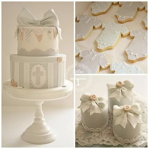 Pastel De Bautizo, Helado Galletas Y Mini Cakes #1987469 - Weddbook