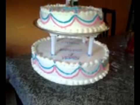 Pastel de bautizo de niña y niño - YouTube