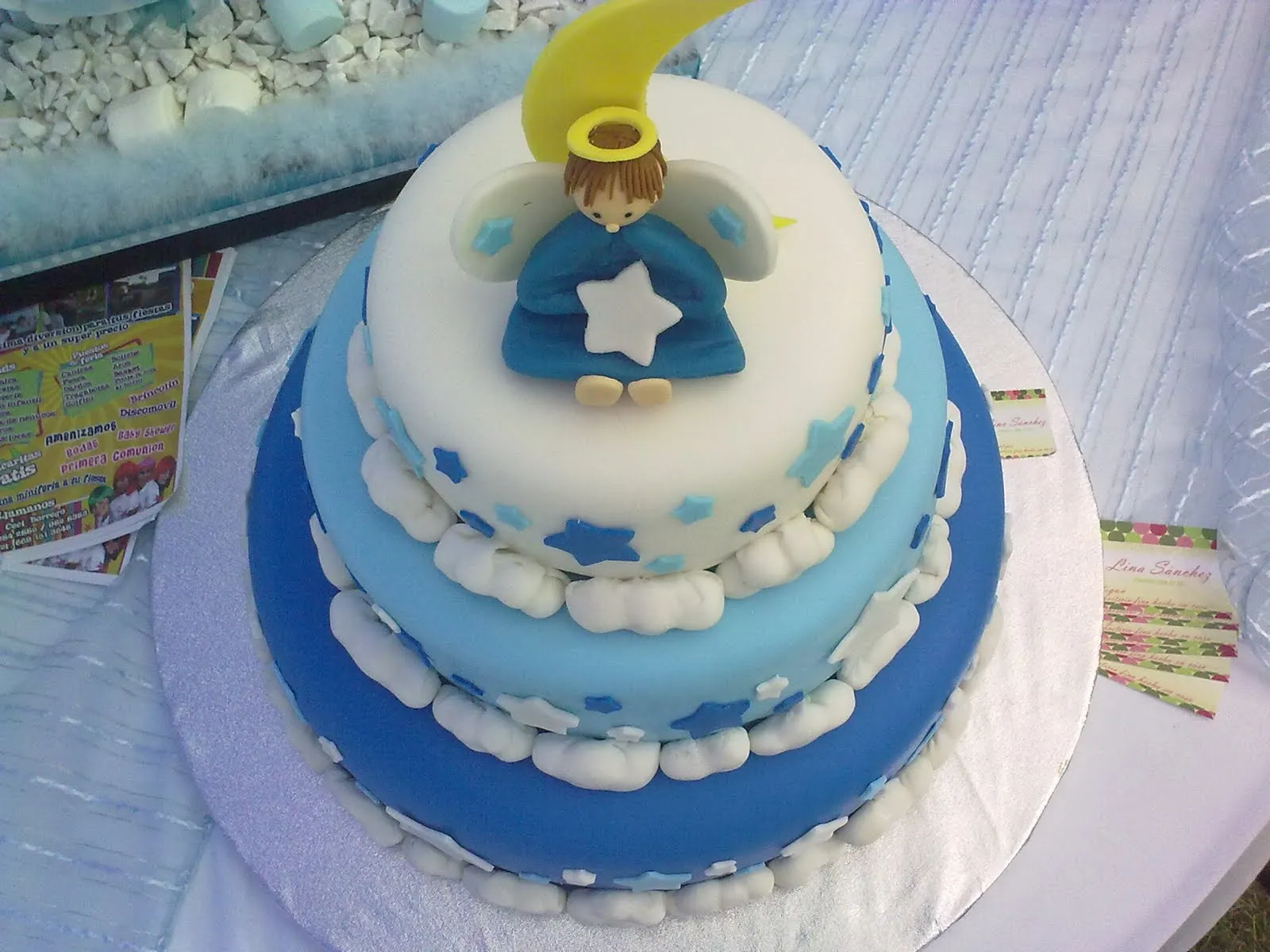 Pastel para bautizo para niño - Imagui