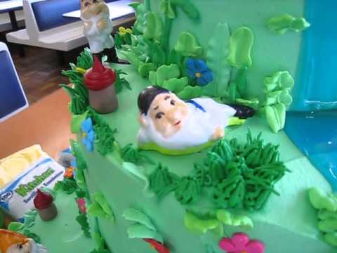 Pastel de Blanca Nieves y los 7 Enanitos - YouTube