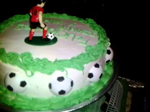 Pastel de cancha de futbol - YouTube