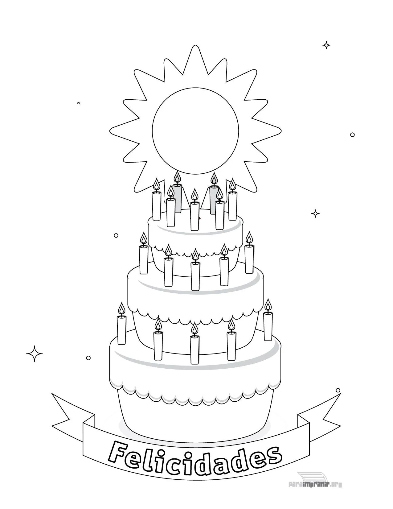 Pastel para colorear y para imprimir en PDF 2023 Pastel para colorear y para imprimir en PDF 2023