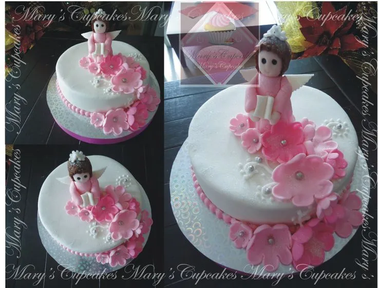 PASTEL PARA PRIMERA COMUNION DE CHOCO-FRESA, DECORACIONES EN ...