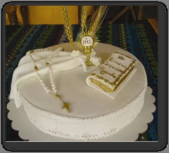 Pastel para su primera comunión | Pasteles Ceremoniales ... Pastel para su primera comunión | Pasteles Ceremoniales ...