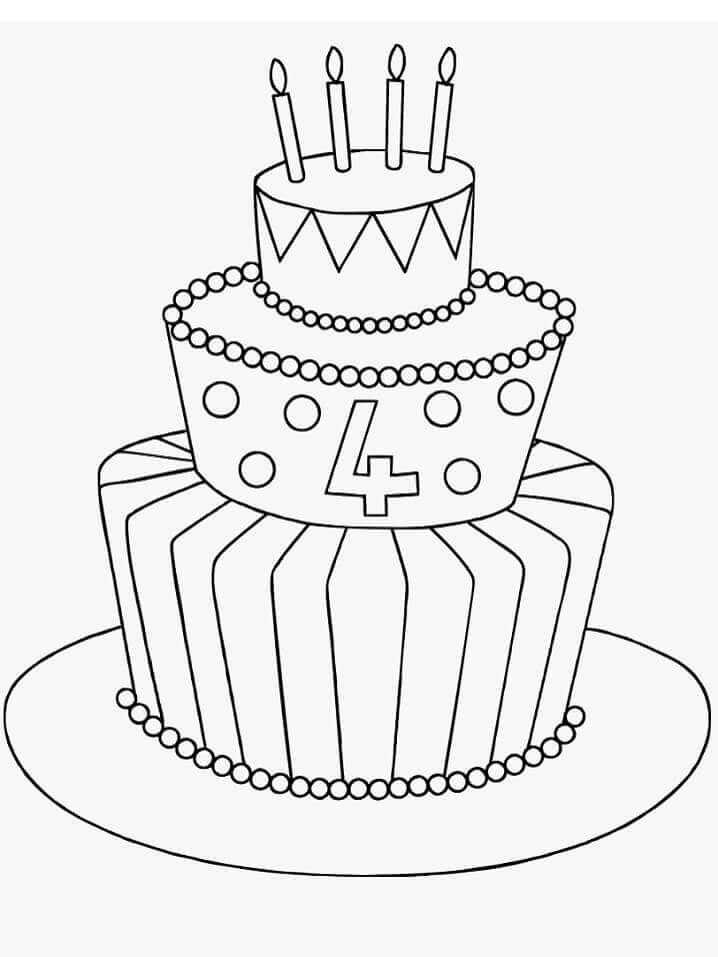 Pastel De Cumpleaños Alto para colorear, imprimir e dibujar –ColoringOnly.Com Pastel De Cumpleaños Alto para colorear, imprimir e dibujar –ColoringOnly.Com