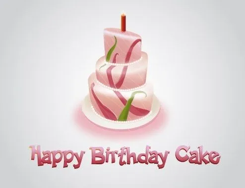 Pastel de cumpleaños feliz Vector misceláneos - vectores gratis ...