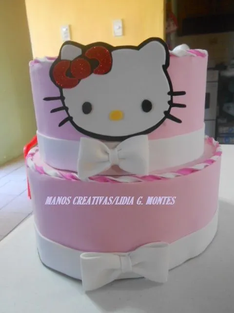 pastel en falso goma eva kitty | mis trabajos hechos con amor ... pastel en falso goma eva kitty | mis trabajos hechos con amor ...