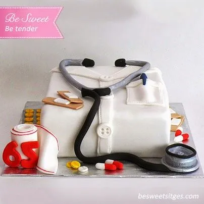 Pastel de Fondant ¡Un brillante médico! ~ Be Sweet: reposteria ... Pastel de Fondant ¡Un brillante médico! ~ Be Sweet: reposteria ...