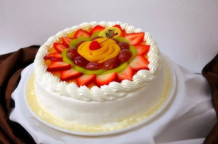 Pastel tres leches con fruta/Three milks cake with fruit ...