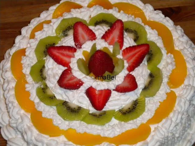 Pasteles decorados de frutas - Imagui