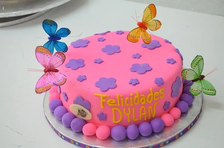 Pastel de mariposas | Pasteles infantiles | Pinterest | Pastel