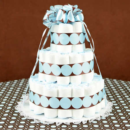 Torta de pañales para baby shower ¿como se hacen? - Imagui Torta de pañales para baby shower ¿como se hacen? - Imagui