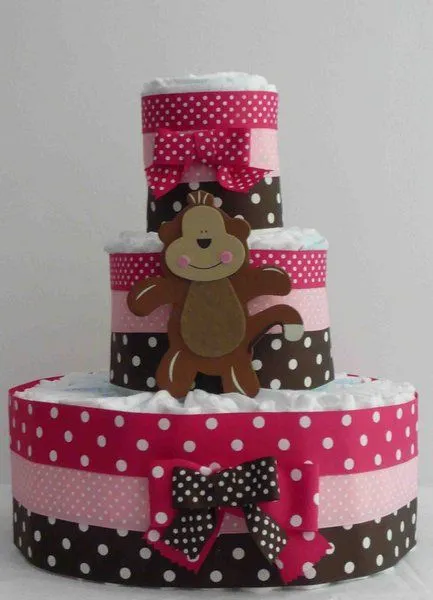Torta de pañales para baby shower de safari - Imagui Torta de pañales para baby shower de safari - Imagui