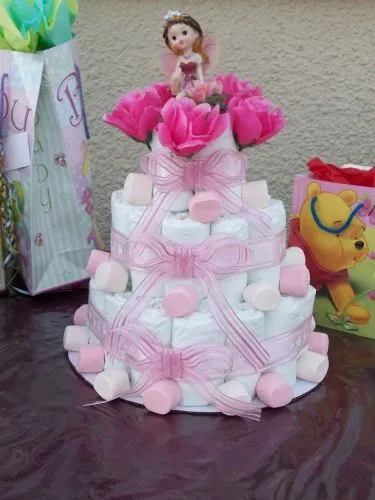 Pastel de pañales - Imagui