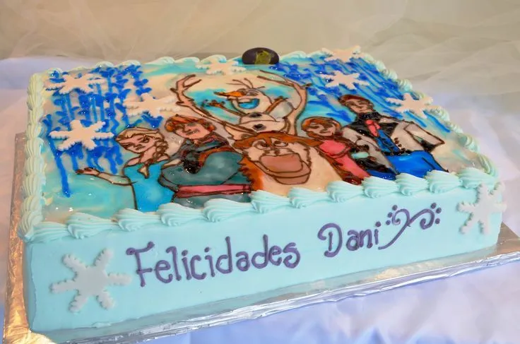 Pastel en plancha de Frozen | Pasteles infantiles | Pinterest ... Pastel en plancha de Frozen | Pasteles infantiles | Pinterest ...