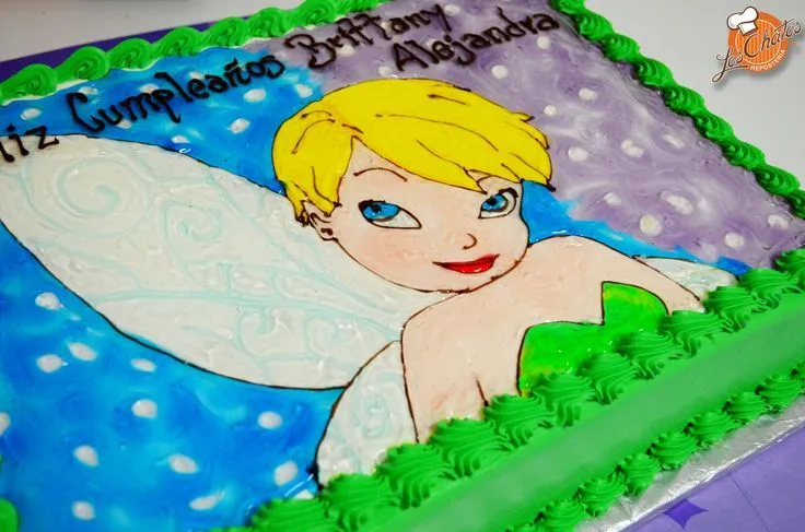 Pastel en planchas de campanita | Pasteles infantiles | Pinterest ... Pastel en planchas de campanita | Pasteles infantiles | Pinterest ...