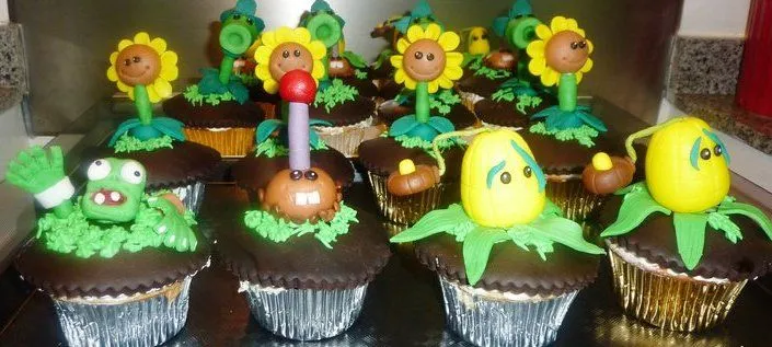 Pastel de plantas vs. zombies | La Guarida Geek Pastel de plantas vs. zombies | La Guarida Geek