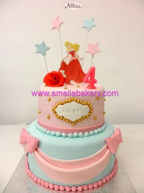 Pastel Tarta fondant La Sirenita | Amelia Bakery