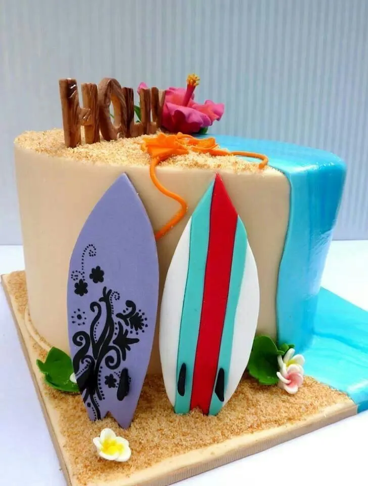 Pastel con tema hawaiano. | Pasteles. | Pinterest Pastel con tema hawaiano. | Pasteles. | Pinterest