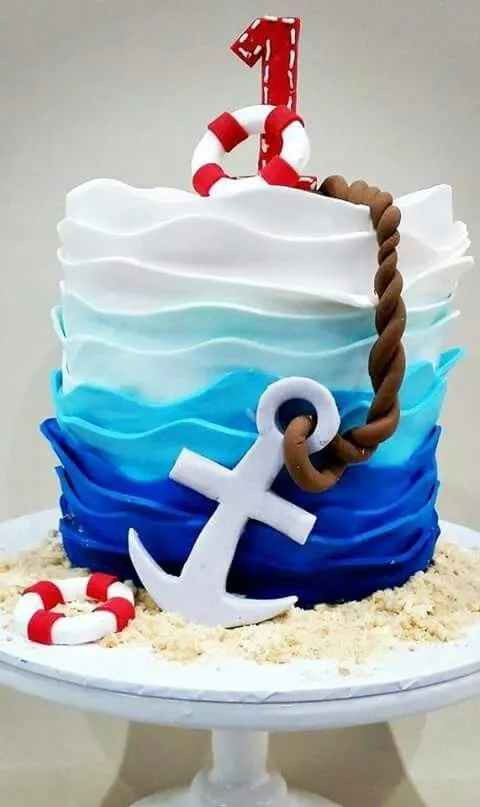 Pastel tematica Marinero | Pasteles | Pinterest | Pastel