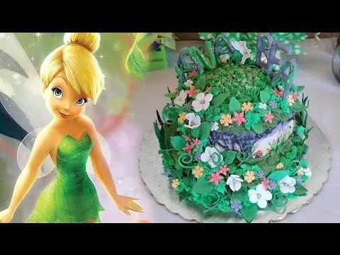 Pastel de Tinkerbell - YouTube