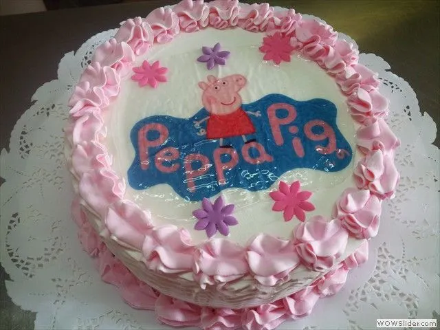 Pastel de peppa en crema - Imagui