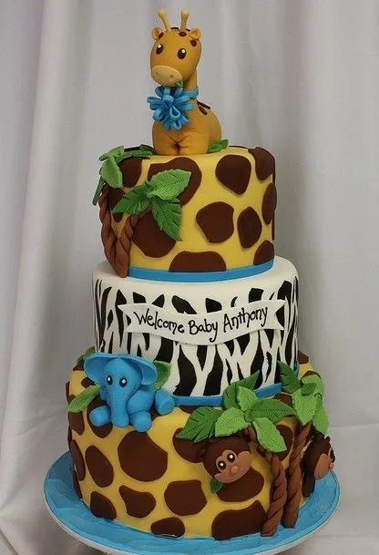 Pastel baby shower safari - Imagui