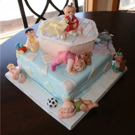Pasteles Baby Shower/Bautizo | pasteles finos | Pinterest