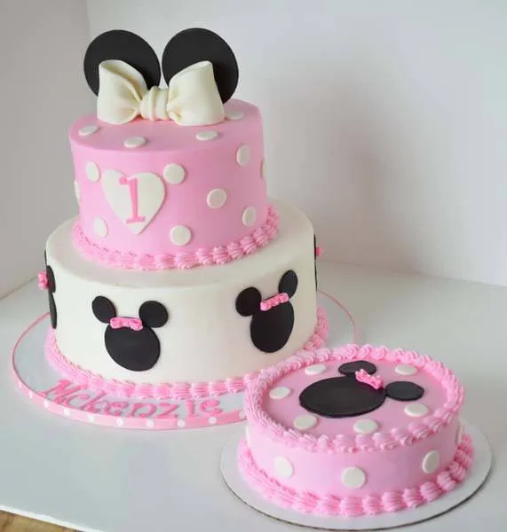 Pastel de Minnie Mouse de un piso - Imagui