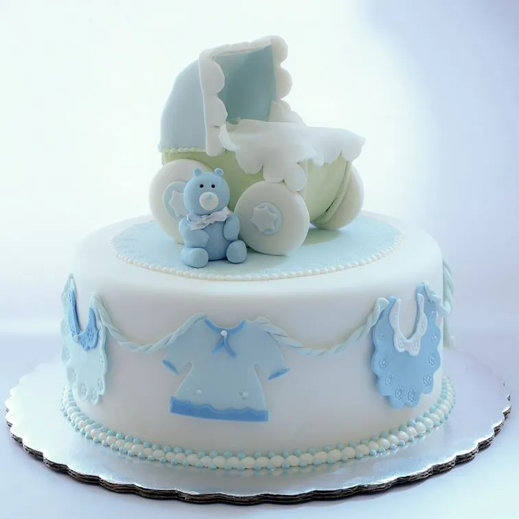 pasteles de fondant para baby shower on Pinterest