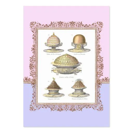Pasteles franceses bonitos del vintage para la tarjetas de visita ... Pasteles franceses bonitos del vintage para la tarjetas de visita ...