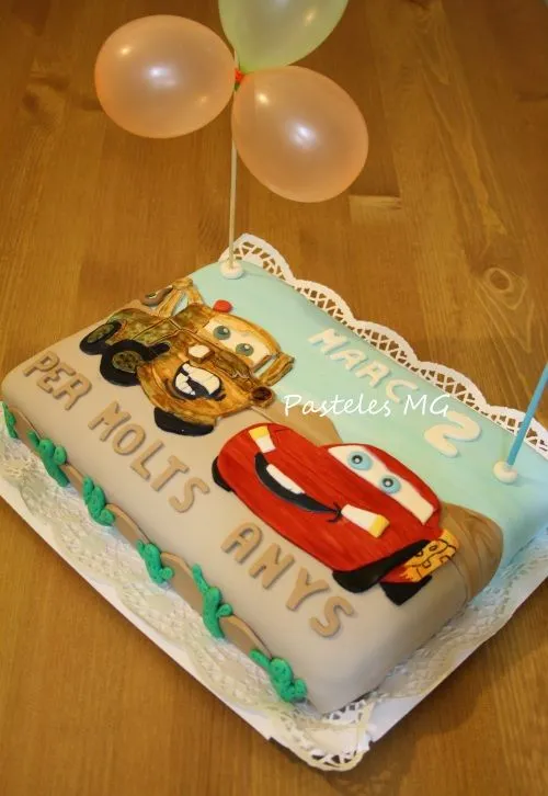 Pasteles MG: Tarta de la película Cars: Rayo McQueen y Mate. Pasteles MG: Tarta de la película Cars: Rayo McQueen y Mate.