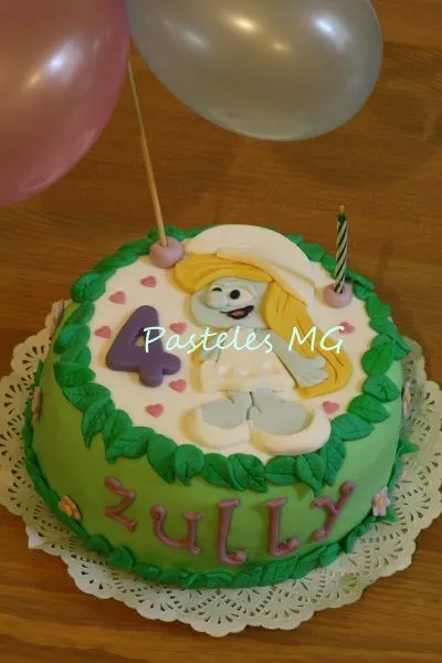 Pasteles MG: Tarta Pitufina.