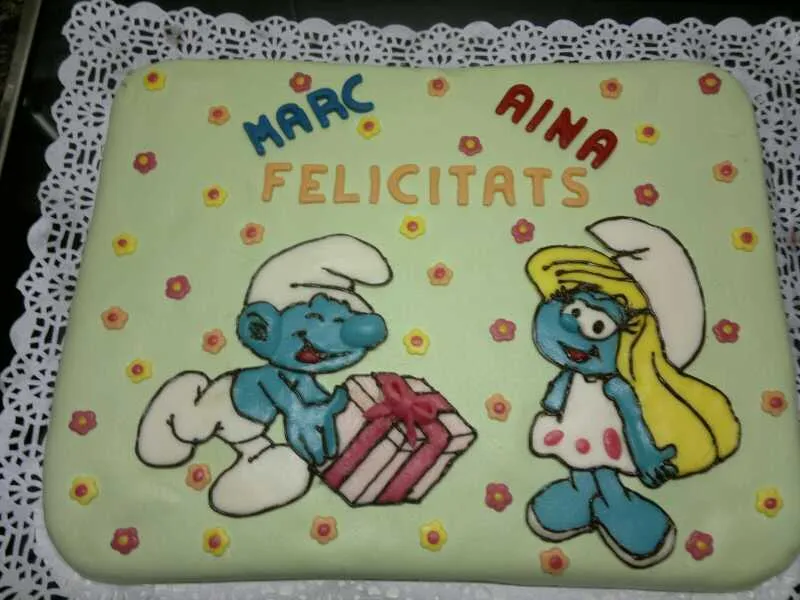 Pasteles de los pitufos - Imagui