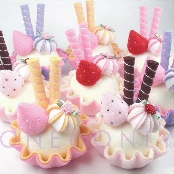 Pastelitos de fieltro patrones - Imagui