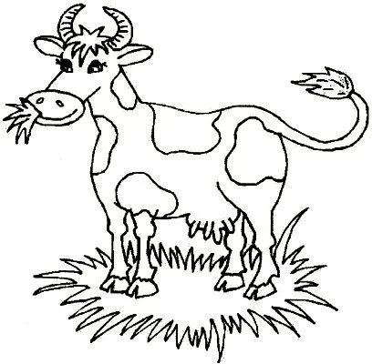 Dibujos de vacas comiendo para colorear - Imagui Dibujos de vacas comiendo para colorear - Imagui