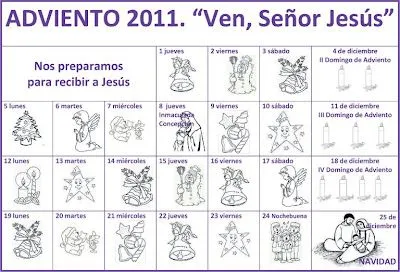 PASTORAL FAMILIAR ARCHIDIOCESIS DE GRANADA: CALENDARIO DE ADVIENTO ... PASTORAL FAMILIAR ARCHIDIOCESIS DE GRANADA: CALENDARIO DE ADVIENTO ...