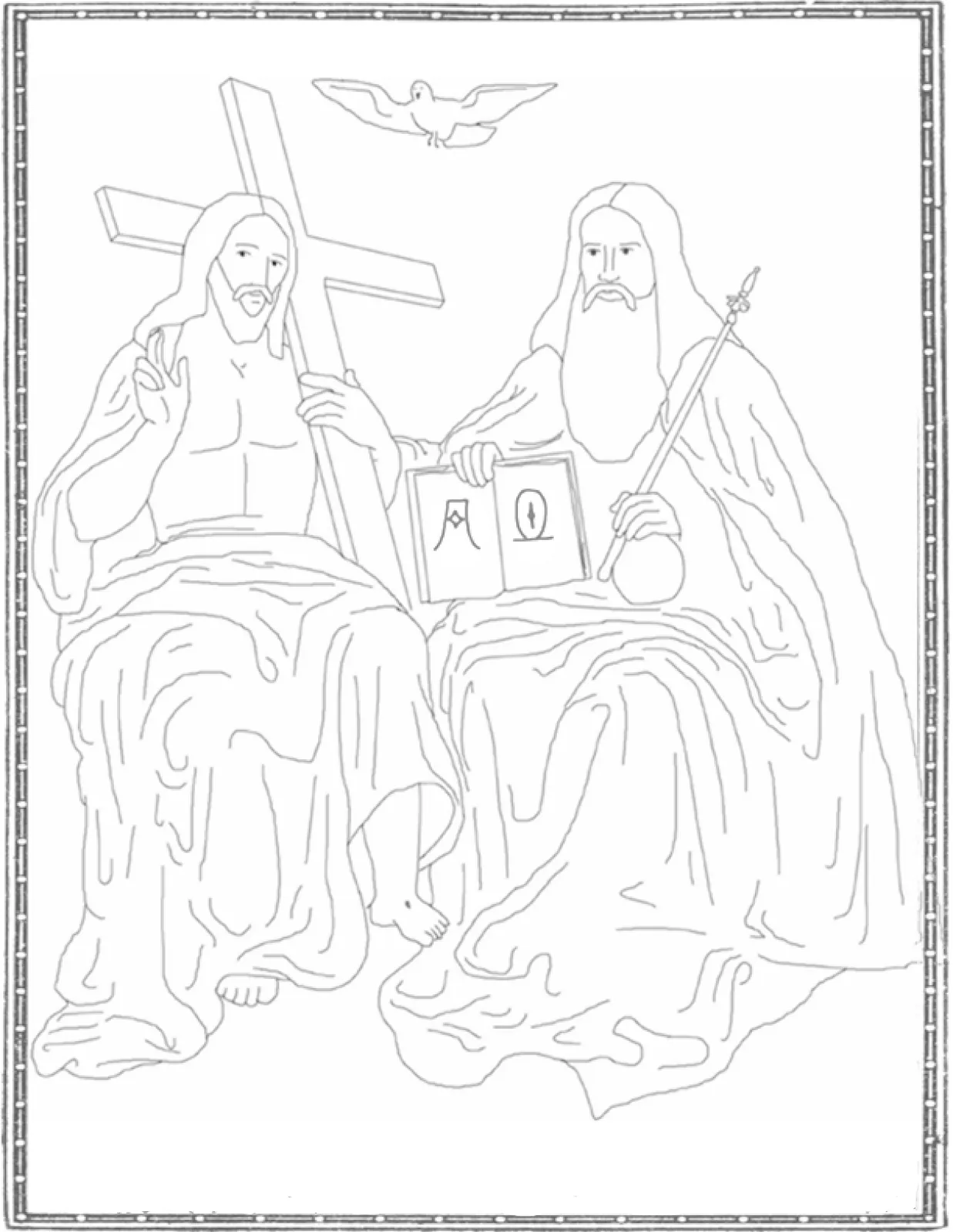 Pastoral La Salle Córdoba: Santísima Trinidad para colorear Pastoral La Salle Córdoba: Santísima Trinidad para colorear
