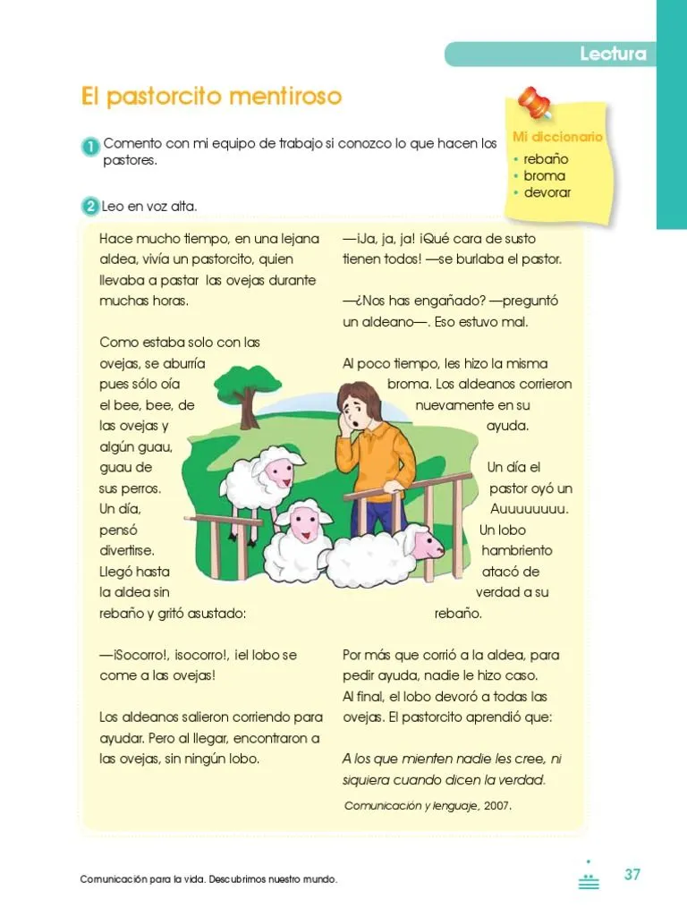 El Pastorcito Mentiroso (Cuento y Actividades) | PDF | Ocio | Entretenimiento (general) El Pastorcito Mentiroso (Cuento y Actividades) | PDF | Ocio | Entretenimiento (general)
