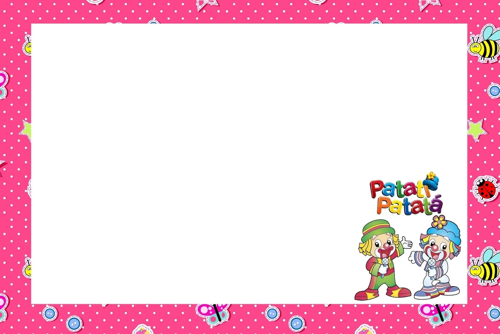Patati Patata para Meninas – Kit Completo com molduras para ... Patati Patata para Meninas – Kit Completo com molduras para ...