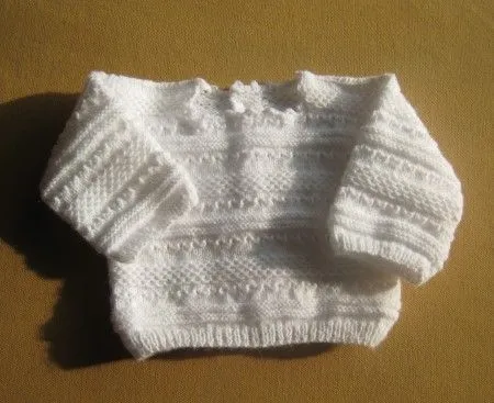 Jersey para bebé dos agujas - Imagui