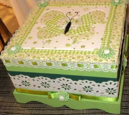 Cajas en patchwork sin aguja - Imagui