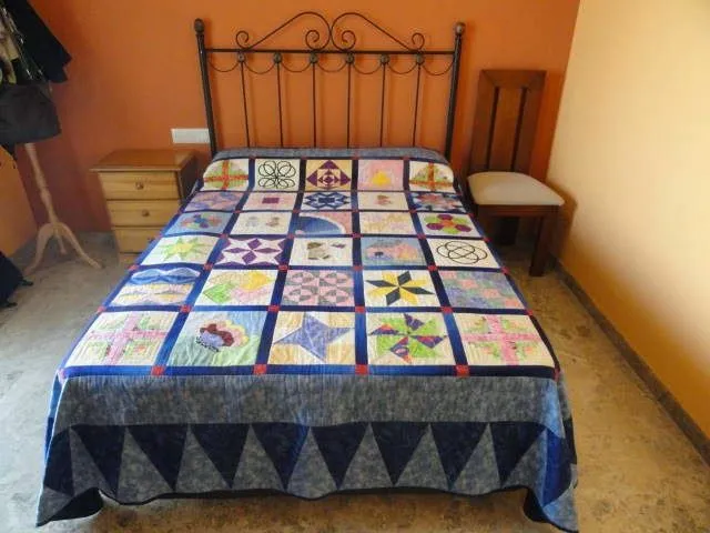 Patchwork desde la Alpujarra: Colcha muestrario de patchwork o ...