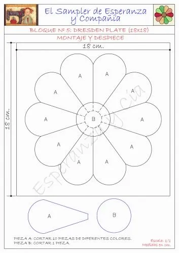 Patchwork de flores con patrones gratis - Imagui Patchwork de flores con patrones gratis - Imagui