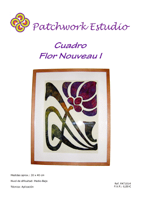 Patchwork Estudio: Patrones Flores Art Nouveau Patchwork Estudio: Patrones Flores Art Nouveau