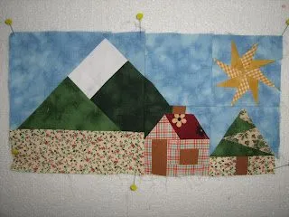 PATCHWORK DE GLORIA: PAISAJE DE PAPER PIECING ( I ) PATCHWORK DE GLORIA: PAISAJE DE PAPER PIECING ( I )